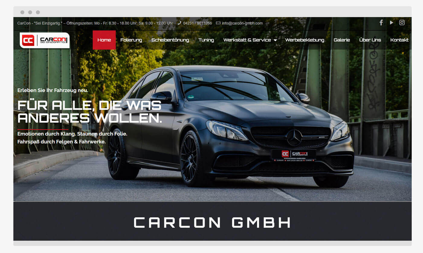 Launch der CarCon-Website