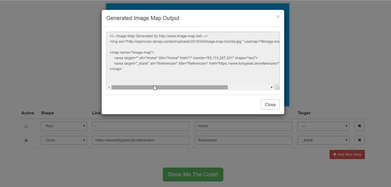image-map-code-anzeigen